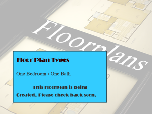 One Bedroom / One Bath / Enclosed Balcony